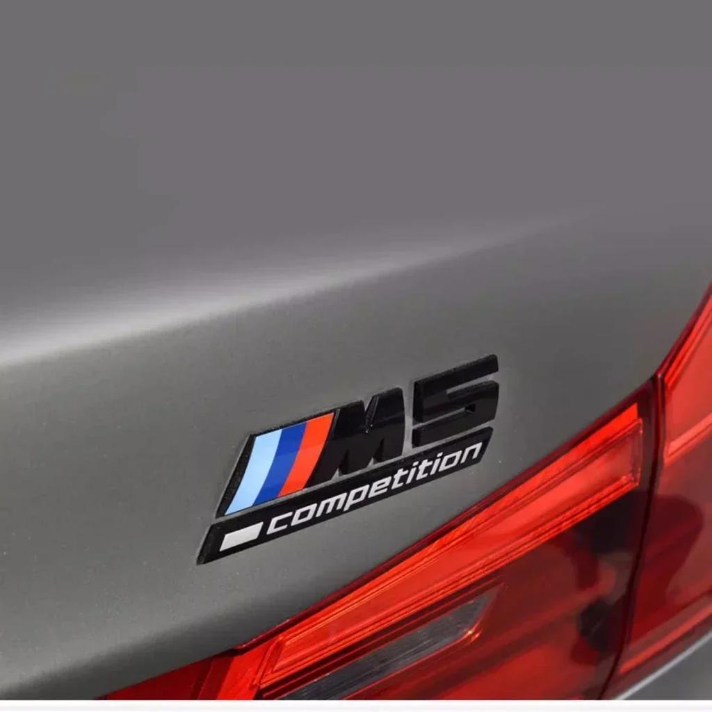 Glossy Black COMPETITION Bar Underlined Emblem for BMW Thunder Edition M1 M2 M3 M4 M5 M6 M7 M8 X3M X4M X5M X6M Car Trunk Sticker