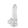 Transparent Jelly Dildo Suction Cup Size M 17.5cm TU Transparent