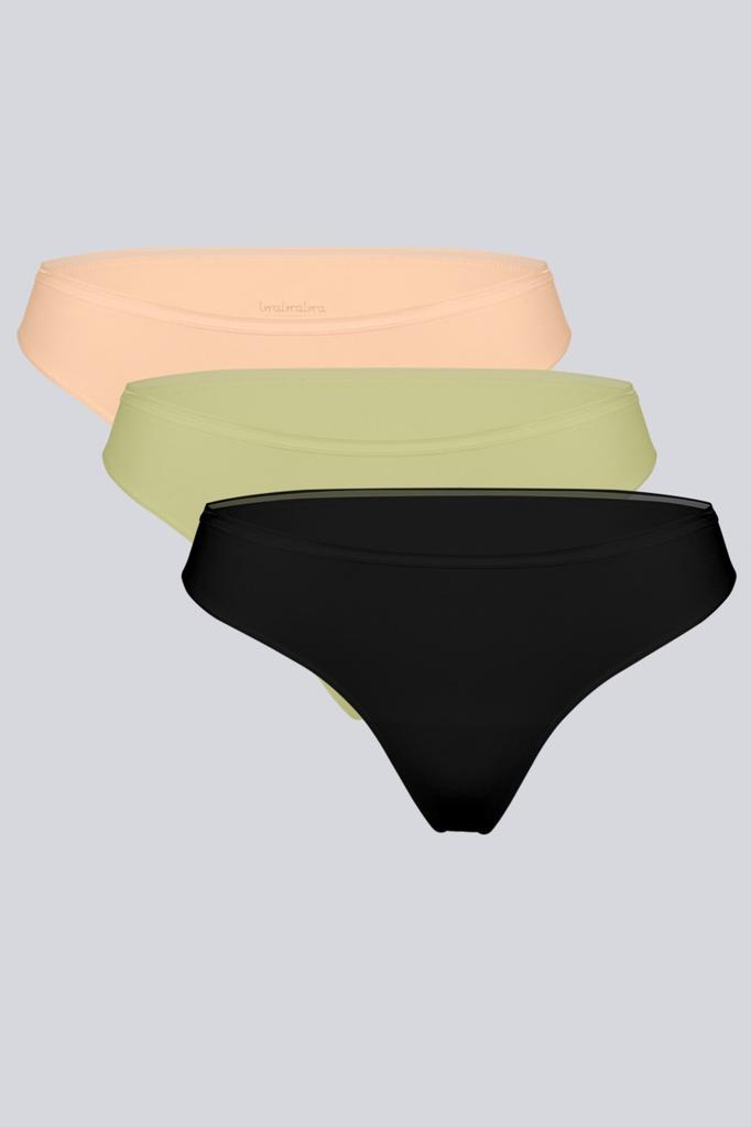 Thong Panties, 3 Pieces Brabrabra (97267)