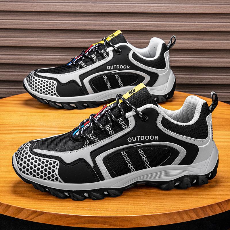 New hiking shoes men's large size breathable non-slip wear-resistant outdoor cycling shoes travel camping off-road hiking shoes