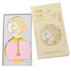 Exquisite Portable Chinese-style Handheld Mirror Butterfly Emboss Cosmetic Mirror Flower Pattern Round Makeup Mirror Makeup
