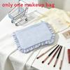 Minimalist Striped Makeup Bag With Zipper For Travel And Home Storage