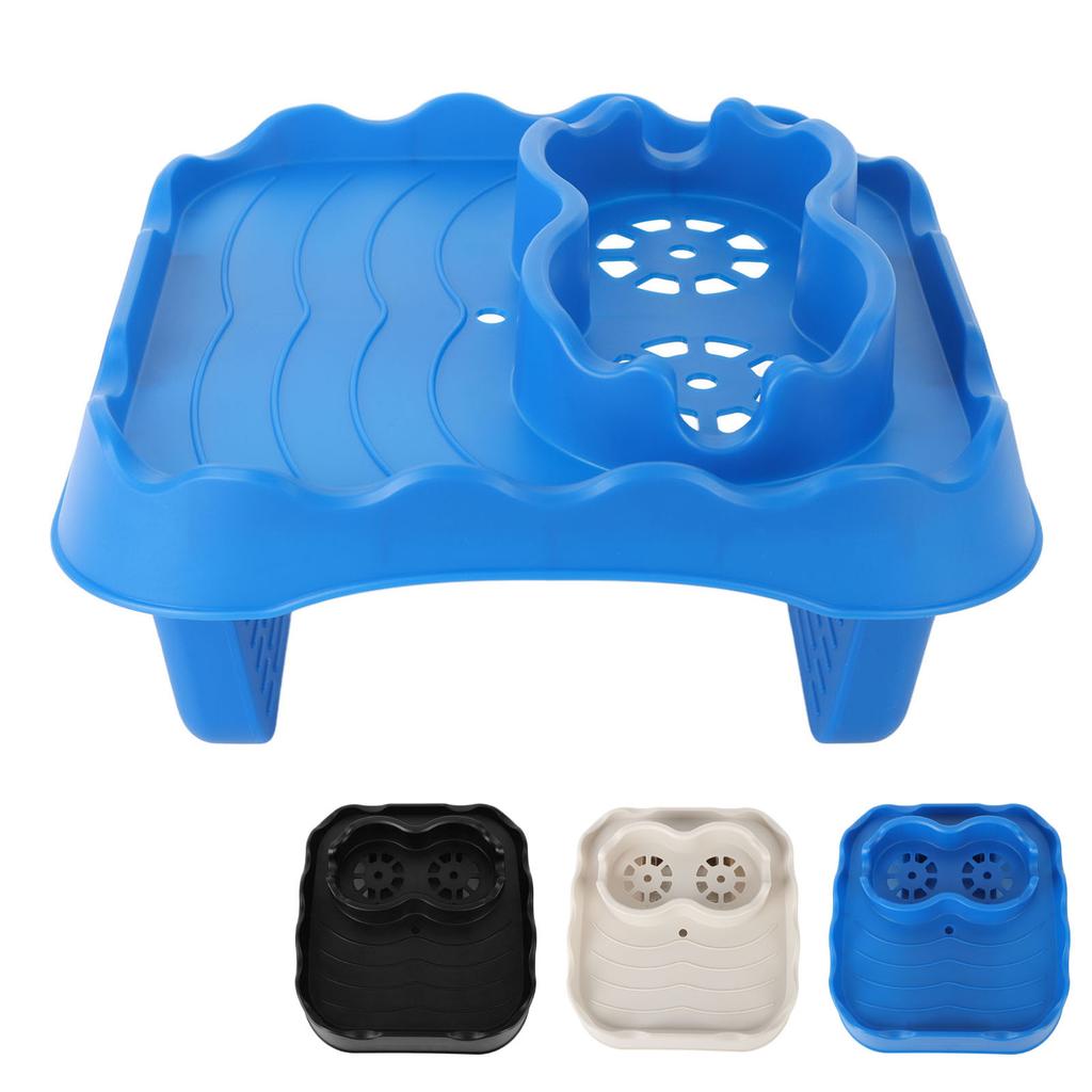Whirlpool-Tischablage mit Abflusslöchern, rutschfest, verstellbar, Whirlpool-Seitentisch für Schwimmbäder, SPA-Badewannen-Zubehör