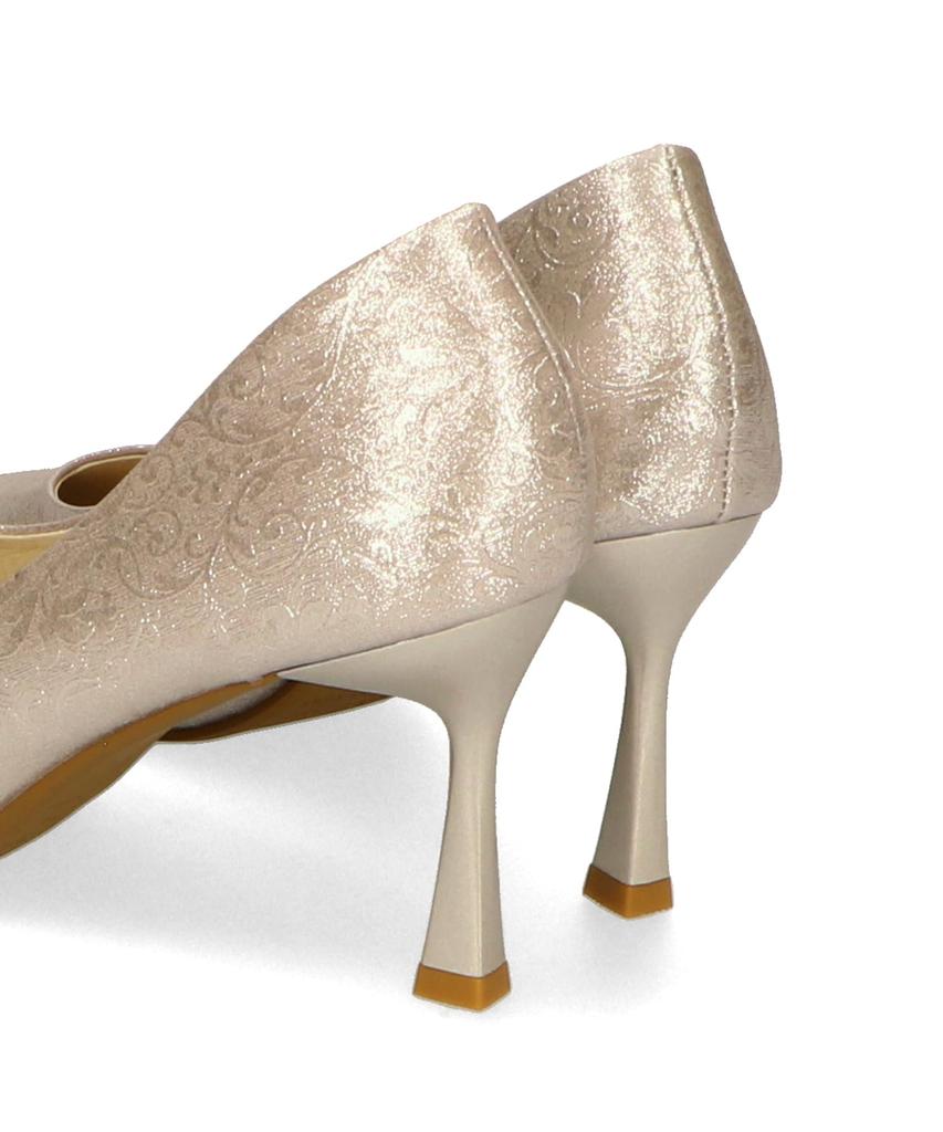 Metallic Pointed MOR109 Cm [Oriental Traffic] Pumps, 7.7cm, Heel, Toe, Party, Wedding, Glitter, Women's, BLUE, 26.0