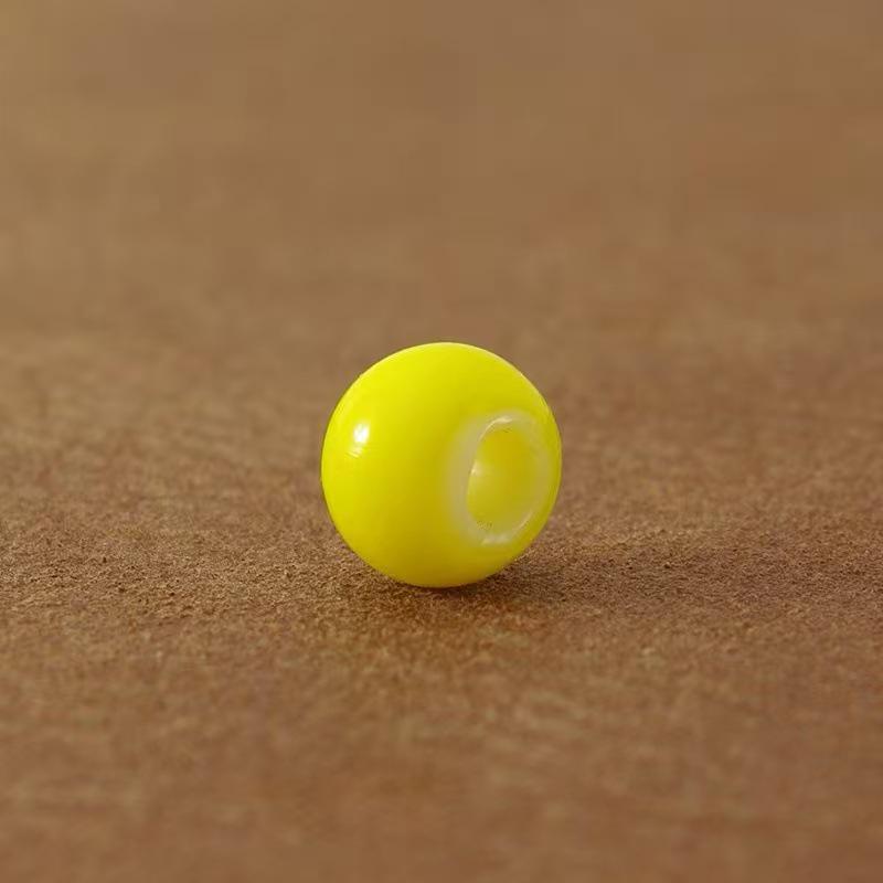 

Handmade White Core Japanese Lampwork Beads by Takahashi Goro: Perfect for Bracelets and Necklaces 7x8mm White Core жовтий