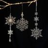 Transparenter Schneeflocken-Eiszapfen Acryl Hängende Schneeflocken-Ornament Heimdeko