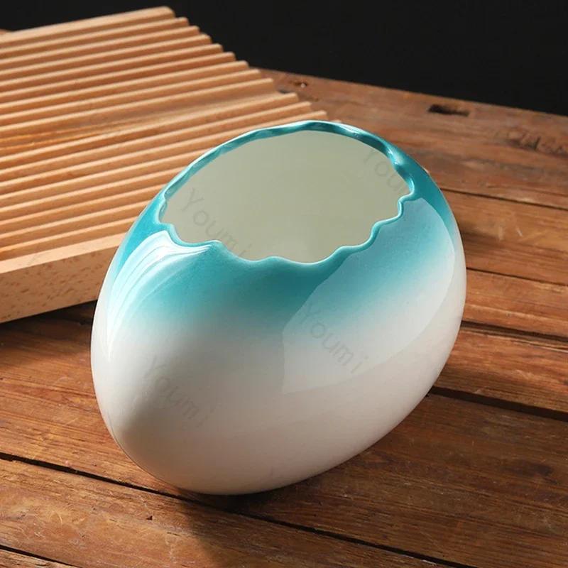 Creative Circular Ceramic Bowls Luxurious Hotel Restaurant Yogurt Dessert Bowl Delicious Dishes Plate Unique Household Tableware