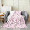 Verse Vruchten Plaid Druif Sinaasappel Aardbei Patroon Flanellen Deken Zacht Lichtgewicht voor Bed Bank Sofa King Queen Maat