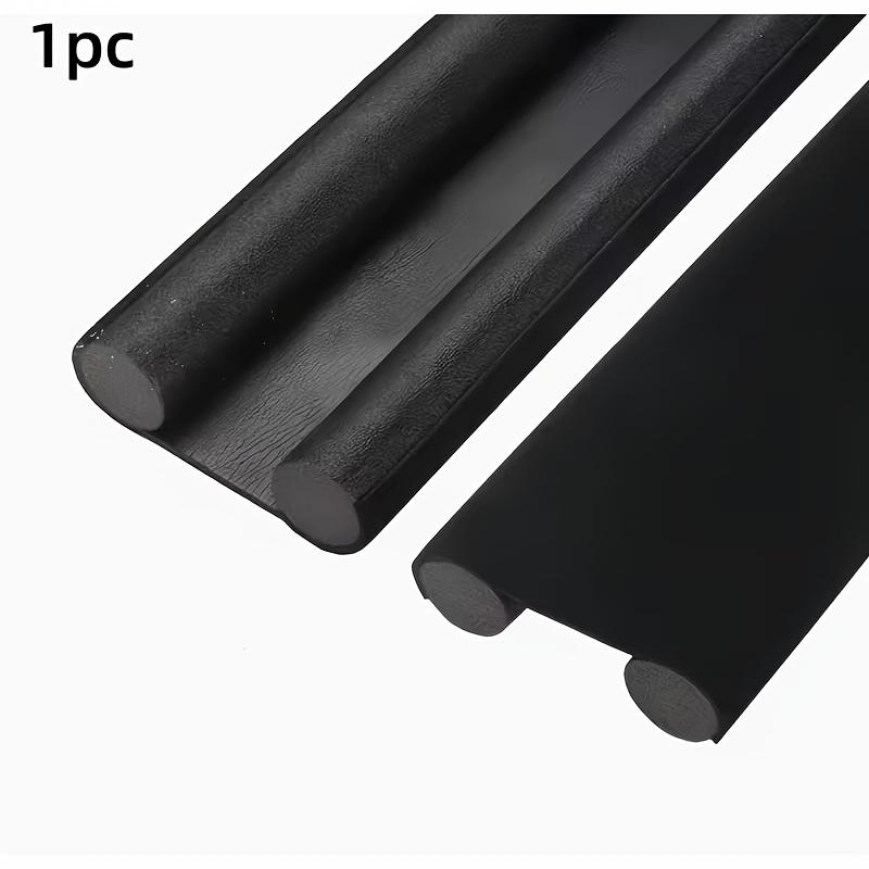 Door Bottom Foam Seal Strip Multi Function Weather Stripping Sound Dust Wind Water Resistance For Home Door Gap Shield чёрный