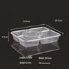 JingJingRS PP Disposable Multi-Compartment Takeout Boxes