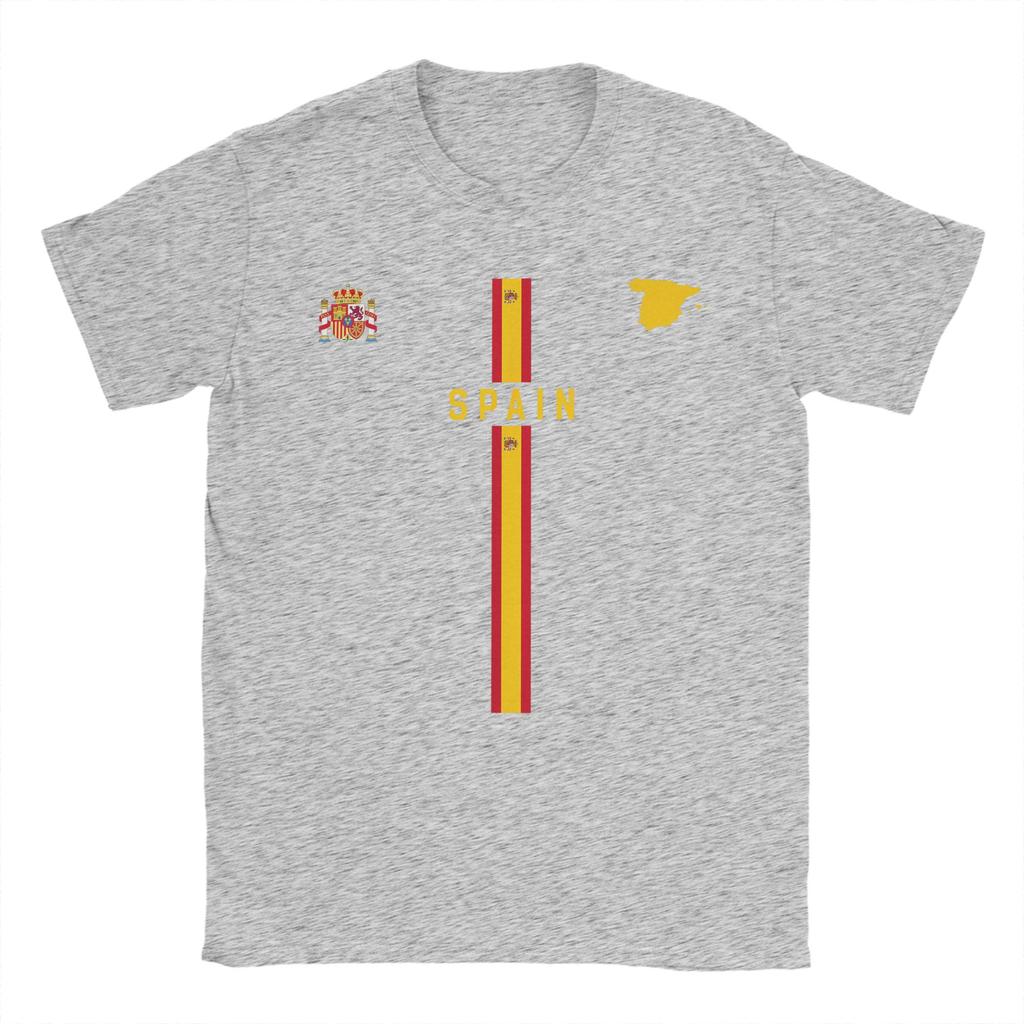 Spanish Flag T Shirt Summer Hip Hop TShirts Men Cotton Crew Neck Oversize Top Tees Short Sleeve Vintage Tshirt