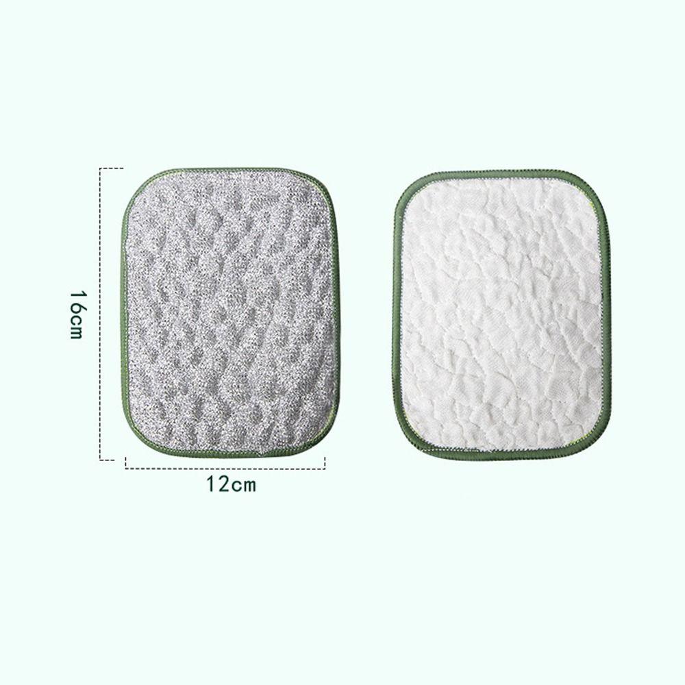Wiping Rags Kitchen Cleaning Cloths Non-Stick Oil Microfiber Dishcloths Dishwashing Cloth Double-side Reusable Scouring Pad