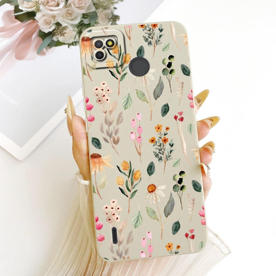 For Tecno Pop 4 LTE / Pop 4 Air Cute Cat Flower Cartoon Phone Case For Tecno Pop4 Lte 4Air Shockproof Soft Silicone Bumpers