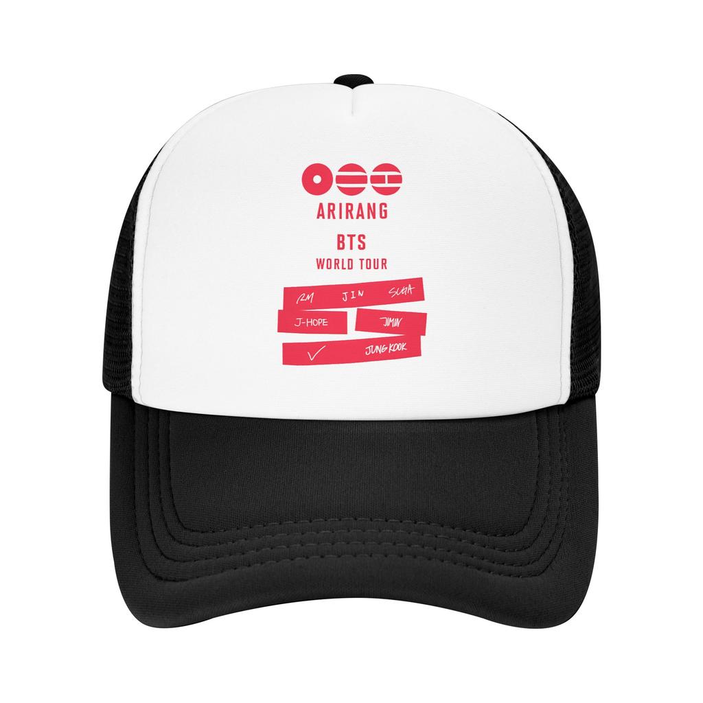 Album AArirang Mesh Sun Hats Unisex Adult Print Trucker Hat Summer Casual Tennis Skate Wholesale Baseball Cap