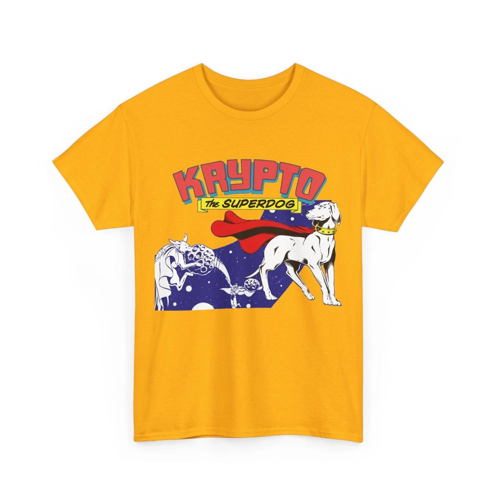 Krypto T-Shirt Supergirl Movie 2026 Super-Dog from Krypton Vintage-Style Tee XXXL
