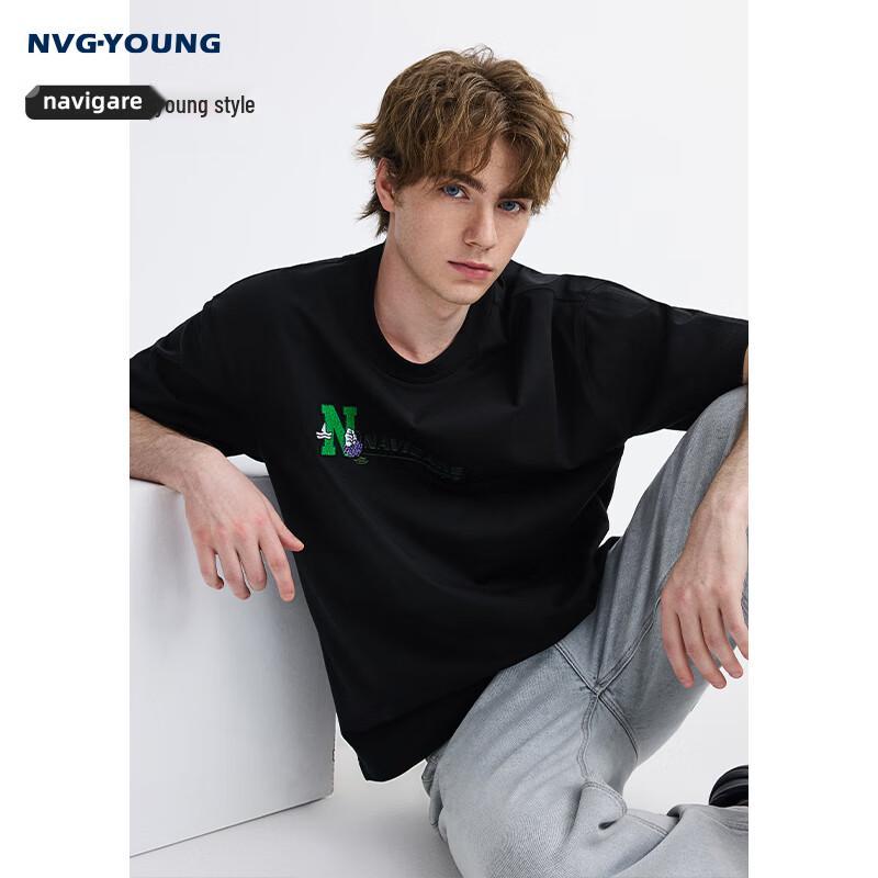 Men s Navigare Heavyweight Cotton Crew Neck T-Shirt 2XL 4550₽