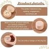 New Natural Wood Wooden Box Round Shape Mini Jewelry Storage Box Storage Container