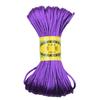3mm 20M Chinese Knot Satin Nylon Braided Cord Macrame Beading Rattail Cords Multi-colored