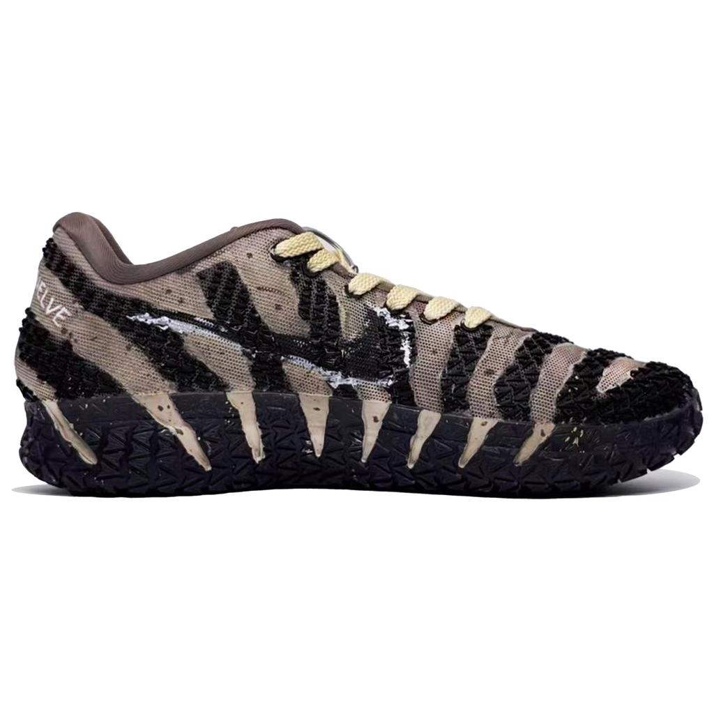 Nike Ja Morant 3 Cushioning Abrasion Resistant Support Low Top Basketball Shoes Men's Brown Black Red HF2794-200(Team1521-)