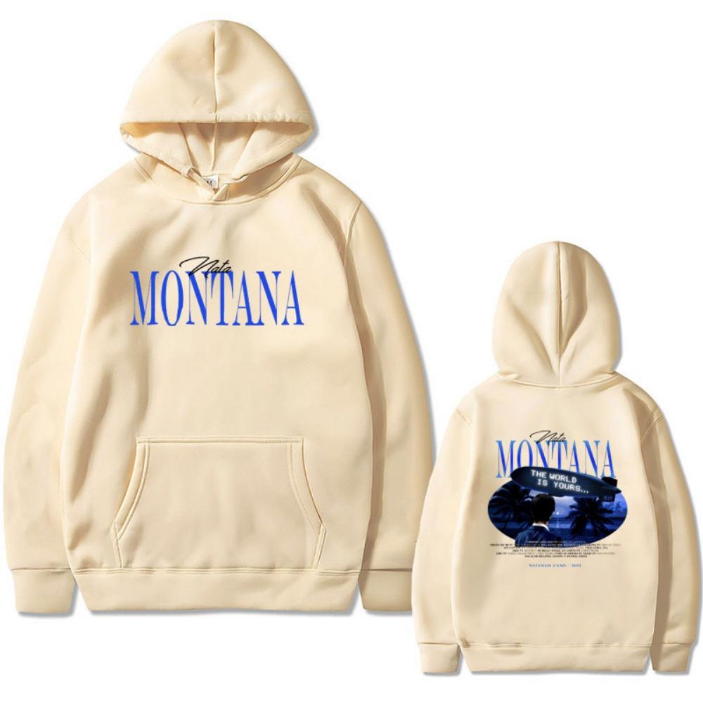 Natanael Cano Nata Montana The World Is Yours Graphic Print Hoodie Unisex Hip Hop Vintage Pullover Men Women Oversized Hoodies