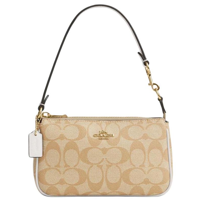 

COACH Nolita 19 Retro Classic Old Flower Silver Label Logo Iconic PVC Underarm Bag Mahjong Bag Hand Shoulder Bag Small Women s Khaki срібний