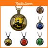 Harry Potter Hogwarts Crest Silver Necklace With Glass Pendant For Fans And Cosplay