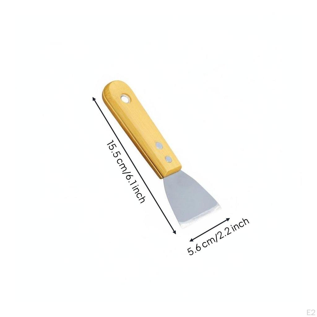 4 Pieces Carbon Steel Putty Knife Versatile Wall Comfortable Grip Set for DIY