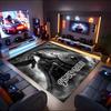 1PC Custom Name Warrior's Shield Theme Floor Mat Ideal for Living Room, Game Rooms, Office, Bedroom,Floor Mat Playful Design