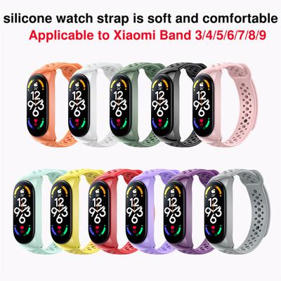 Sport-Uhrenarmbänder für Xiaomi Mi Band 7 /8 Armband Silikon Smart-Armband Miband 4 Riemen pulseira correa mi band 3 4 5 6 Armband