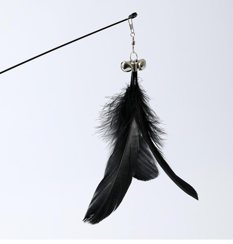 Telescopic Cat Teaser Toy - Four-Section Extendable Wand for Pets