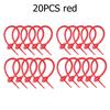 10/20/50pcs 18cm Silicone Reusable Bag Ties Twist Wire Fasten Cable Zip Tie Headset Data Lines Wire DIY Universal Magic Tie