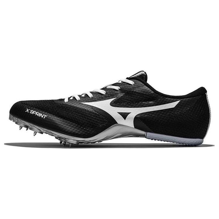 Mizuno X Sprint Black Metallic Grey Unisex Sneakers U1GA232405