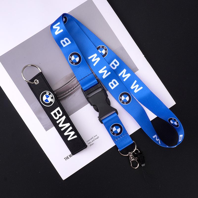 B-BMW Logo Neck Strap Key Phone Work Card Lanyard Rope Keychain For BMW M Performance E46 E36 E34 E53 E87 E90 E60 X1 X2 X3 X5 X6 Bzdn55