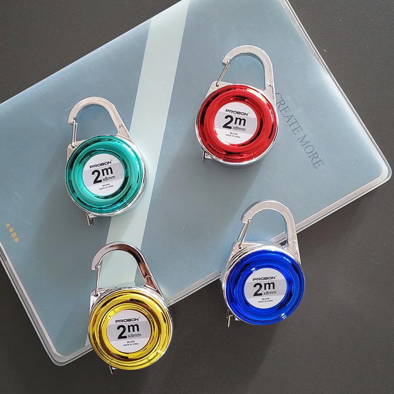 Mini Keychain Tape Measure 2M Small Steel Ruler Multipurpose Gift Ruler Compact Measuring Tool For Home & Office