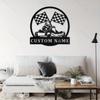 Metal Soccer Ball Wall Art, Personalized Sports Sign for Home Garden Entrance Kitchen Decor