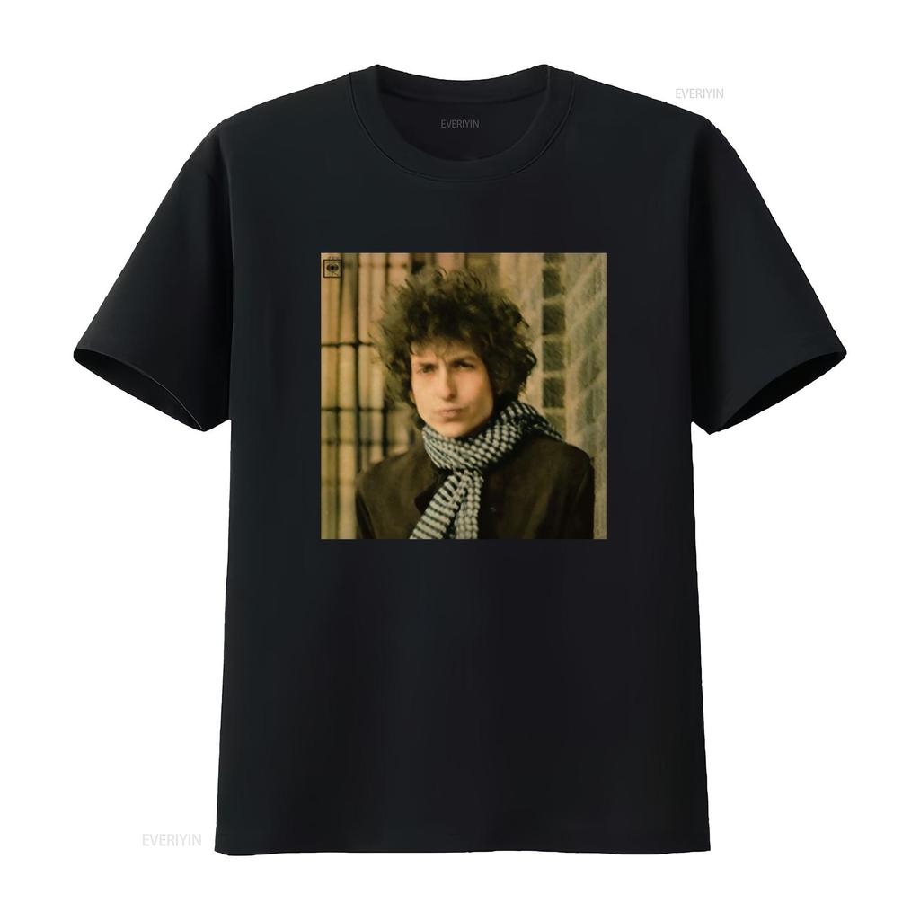 Bob Dylan Blonde On Rock N Roll Band T Shirt 056E Vintage Washed Slightly Casual Comfortable Stretched Graphic Streetwear