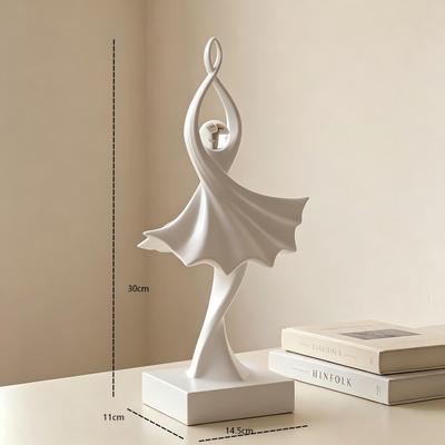 Elegant Dance Sculpture Art: High-End Living Room & Study Decor Gift