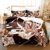 Natsume's Book of Friends Anime 3D Duvet Cover Bedding Set Polyester Pillowcases Quilt Cover Home Decor Gift Twin King Queen