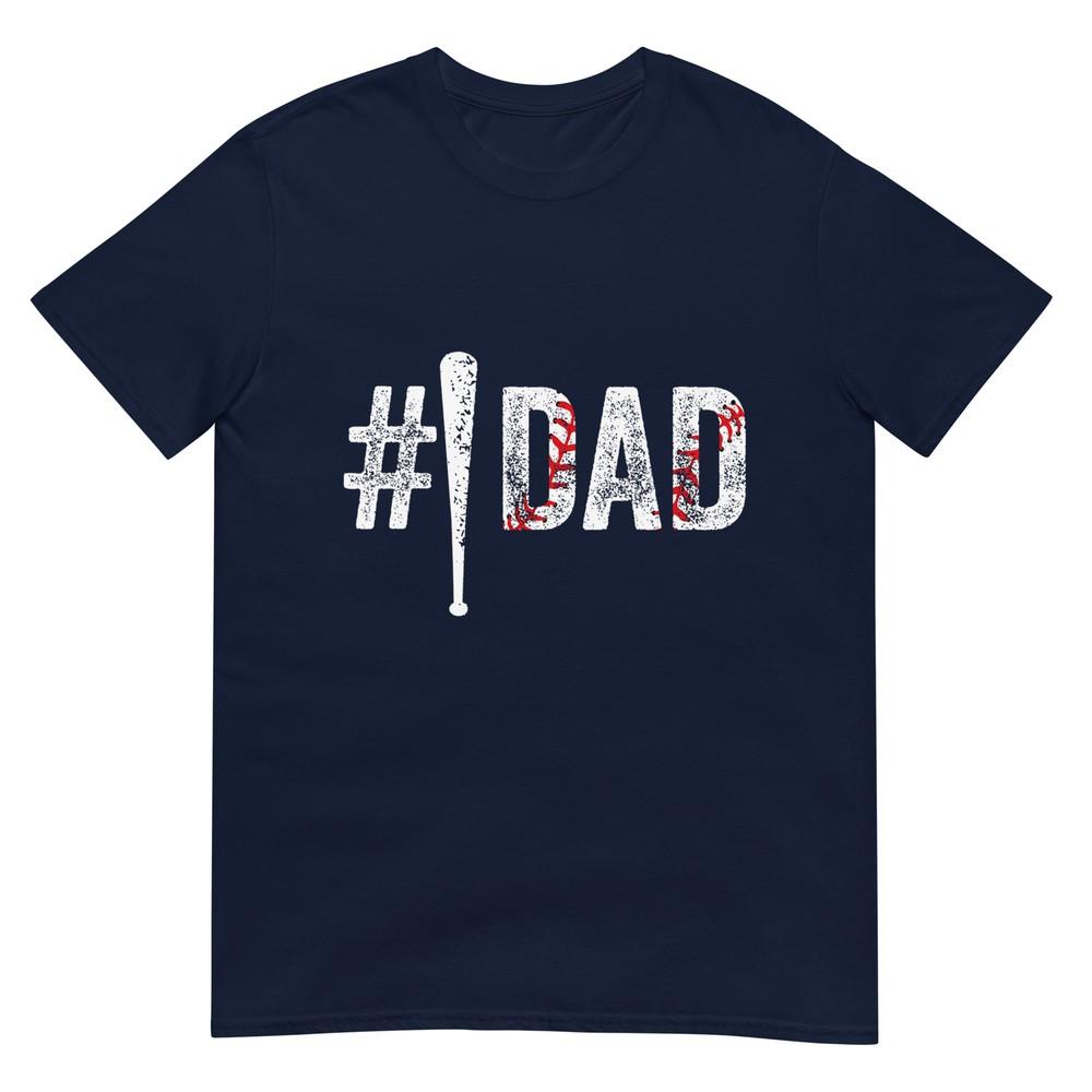 Number One Baseball Dad For Fathers Day 1 Daddy Funny TShirt S