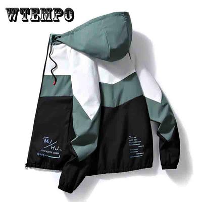 Spring and Autumn Jacket All Match Slim Baseball Jacket Casual Hooded Zipper Thin Jacket Outdoor Sports Jacket