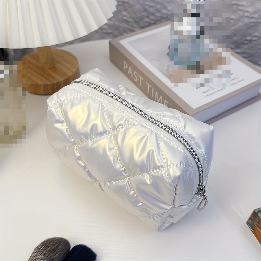 

Waterproof Women Makeup Bag Handbag Travel Cosmetic Toiletry Storage Pouch Elegant Square Zipper Makeup Bag Case 17*10cm