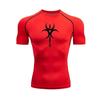Men Tight-fitting Comfortable Sportswear Boxing Training Fashion Quick-drying Summer Comfortable Athletic Moisture-Wicking Casual Compression T-shirt