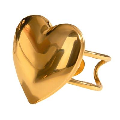 Heart Photo Locket Rings Multifuntional Open Designs Stylish Finger Rings Love Expression Jewelry for Fashion Women
