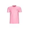 Polo Solid Cotton Crew Neck Fitted Logo Short Sleeve T-Shirt Men Tops Pink 710671438-346