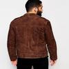NOORA Men's Brown Suede Biker Jacket ST031