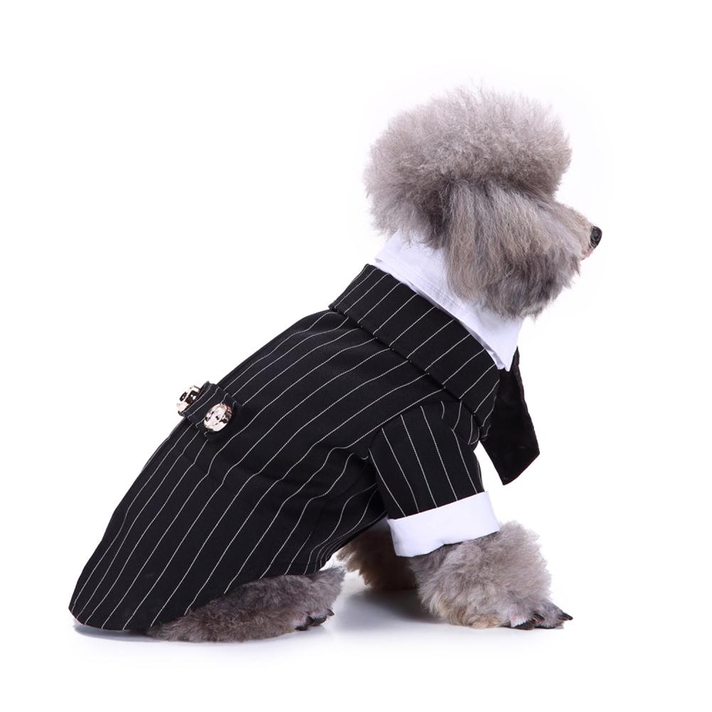 

Pet Dog Formal Suit Tie Stripe Size S Stylish Puppy Bow Tie Costume Comfortable Pet Apparel for Weddings Parties XL