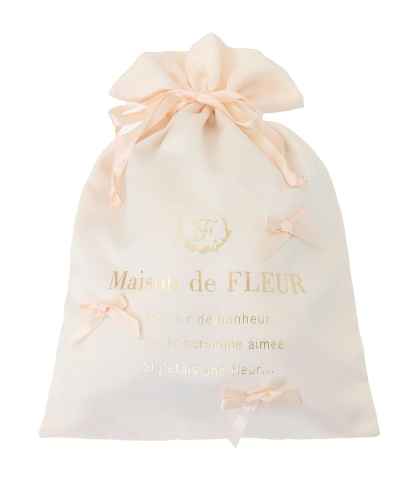 de Pouches and Drawstring Bags EC Exclusive Drawstring Bag for Ivory [Maison Fleur] Women,
