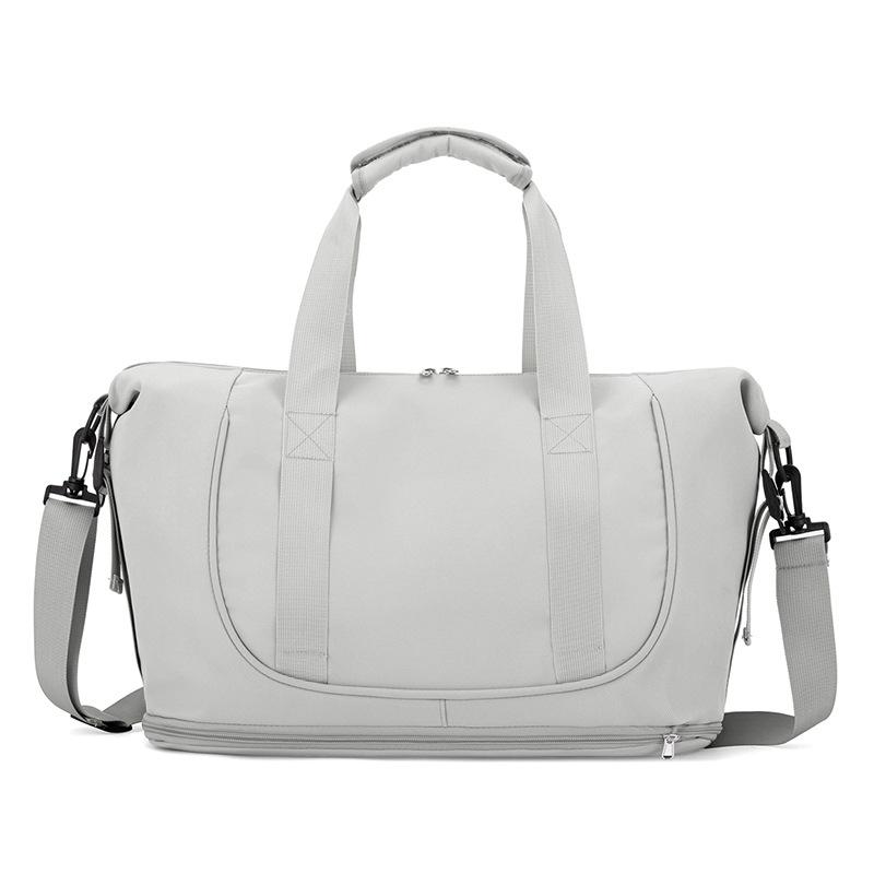 

Women s Casual Sports Bag Stress Relief Portable Design Yoga Gym Bag Student Outdoor Activities Shoulder Travel Bag серый