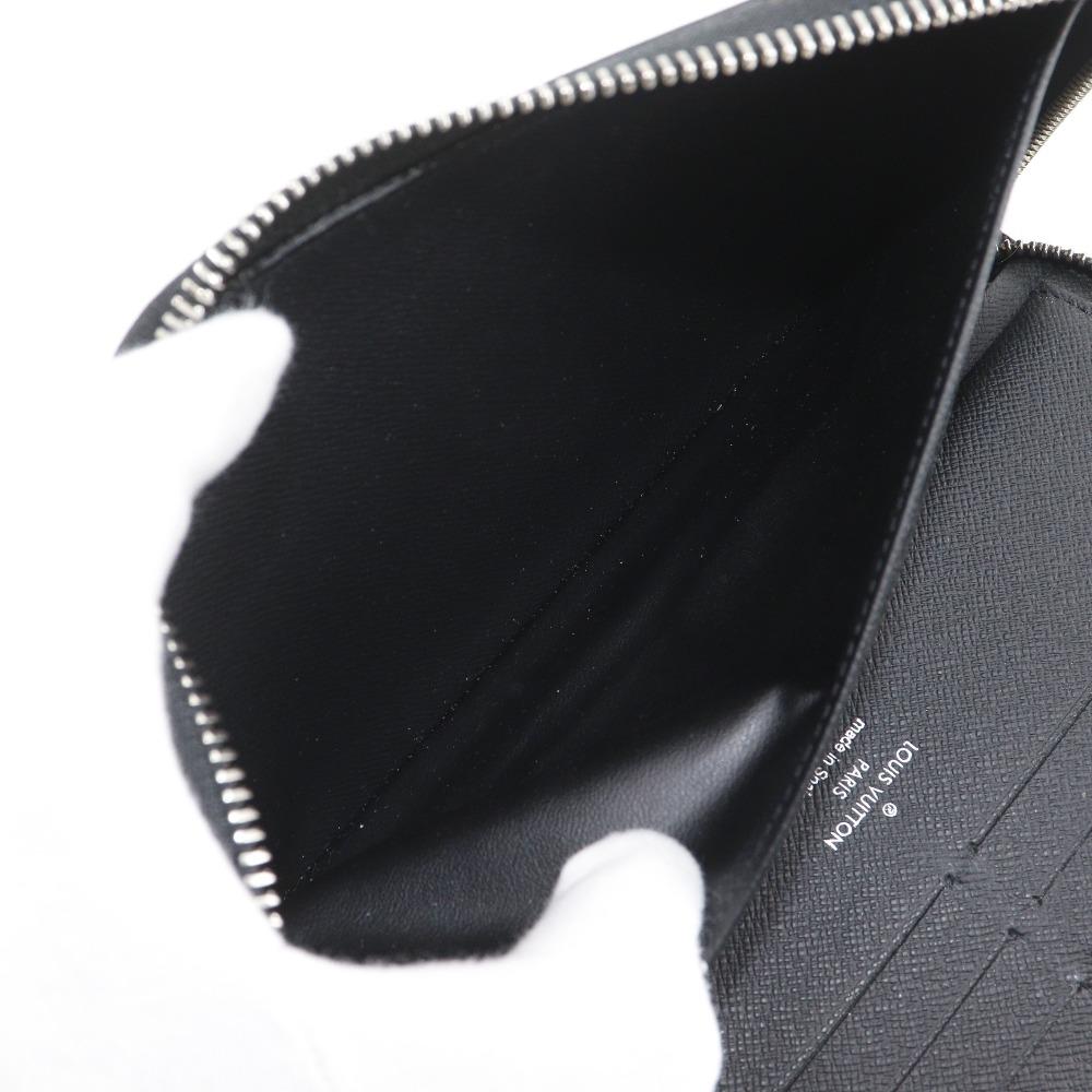 LOUIS VUITTON Zippy Organizer NM Purse M30056 Noir black Taiga mens Used