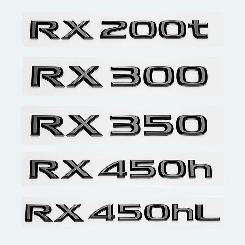 3D ABS Glossy Black Letters RX200t RX270 RX300 RX350 RX450h RX450hL HYBRID Emblem for LEXUS Car Fender Trunk Rear Logo Sticker AEP1